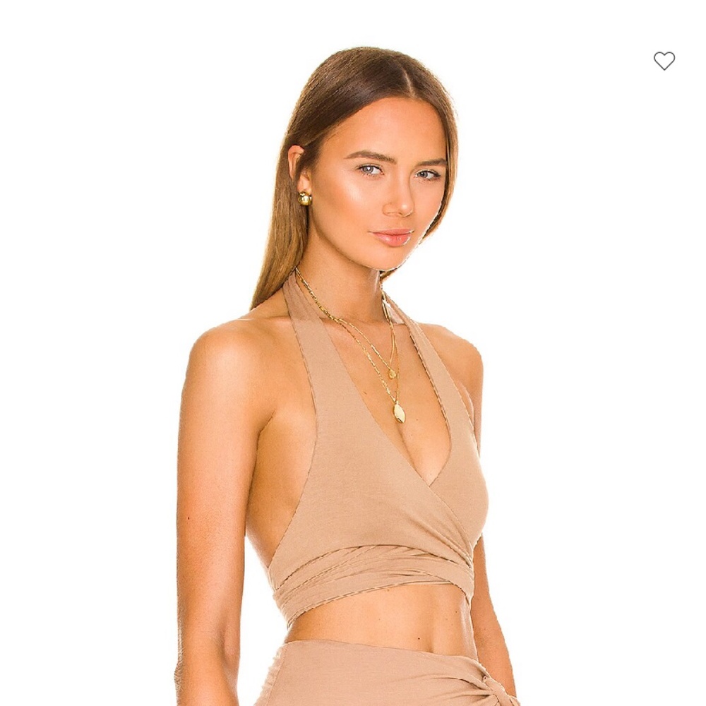 Indah Creedance Halter Top, Revolve, NWT Size S, Color: Mocha - Picture 2 of 4
